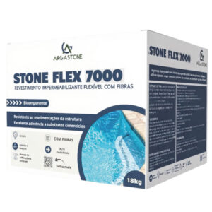 Revestimento Impermeabilizante Flexível com Fibras | Stone Flex 7000 | 18KG