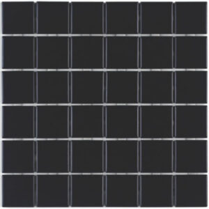 Pastilhas de Porcelana | Quadrado | Preto M | 5x5cm