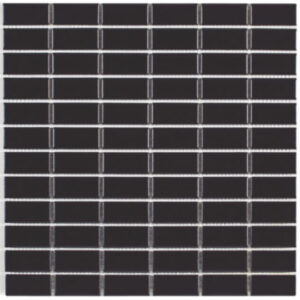 Pastilhas de Porcelana | Retangular | Preto | 2,5x5cm