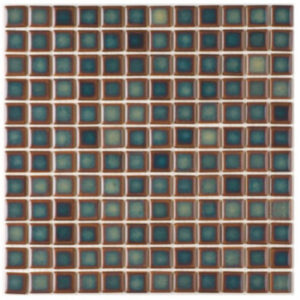 Pastilhas de Porcelana | Quadrado | Jade | 2,5x 2,5cm