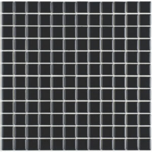Pastilhas de Porcelana | Quadrado | Preto | 2,5x 2,5cm